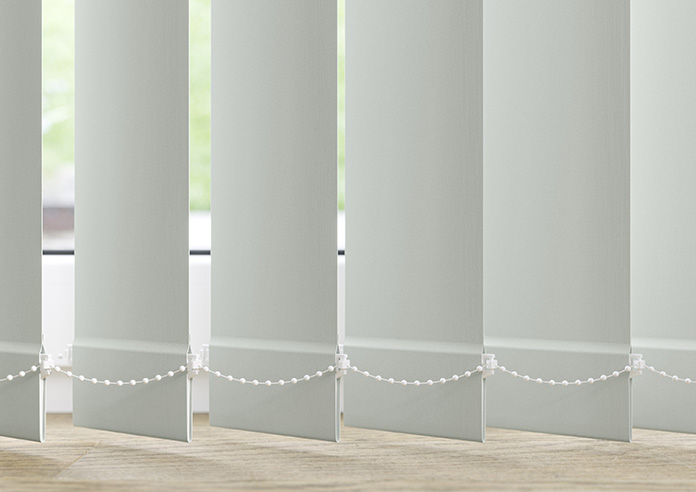 Palermo (Blackout), Light Grey - Vertical Blind Slats - Image 3